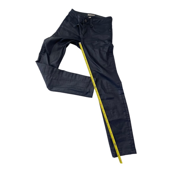 Size 24W Burberry Pilton Skinny Ankle Leggings Jeans Women's Brown Burgundy - Picture 9 of 14